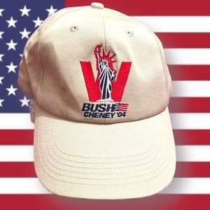 Bush Cheney 2004 Republican Ntl Convention True Vintage Hat Cap Adjustable White